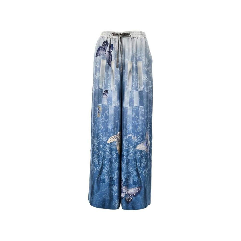 Pierre Louis Mascia Women's Printed Silk Trousers